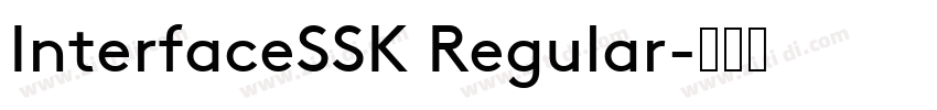 InterfaceSSK Regular字体转换